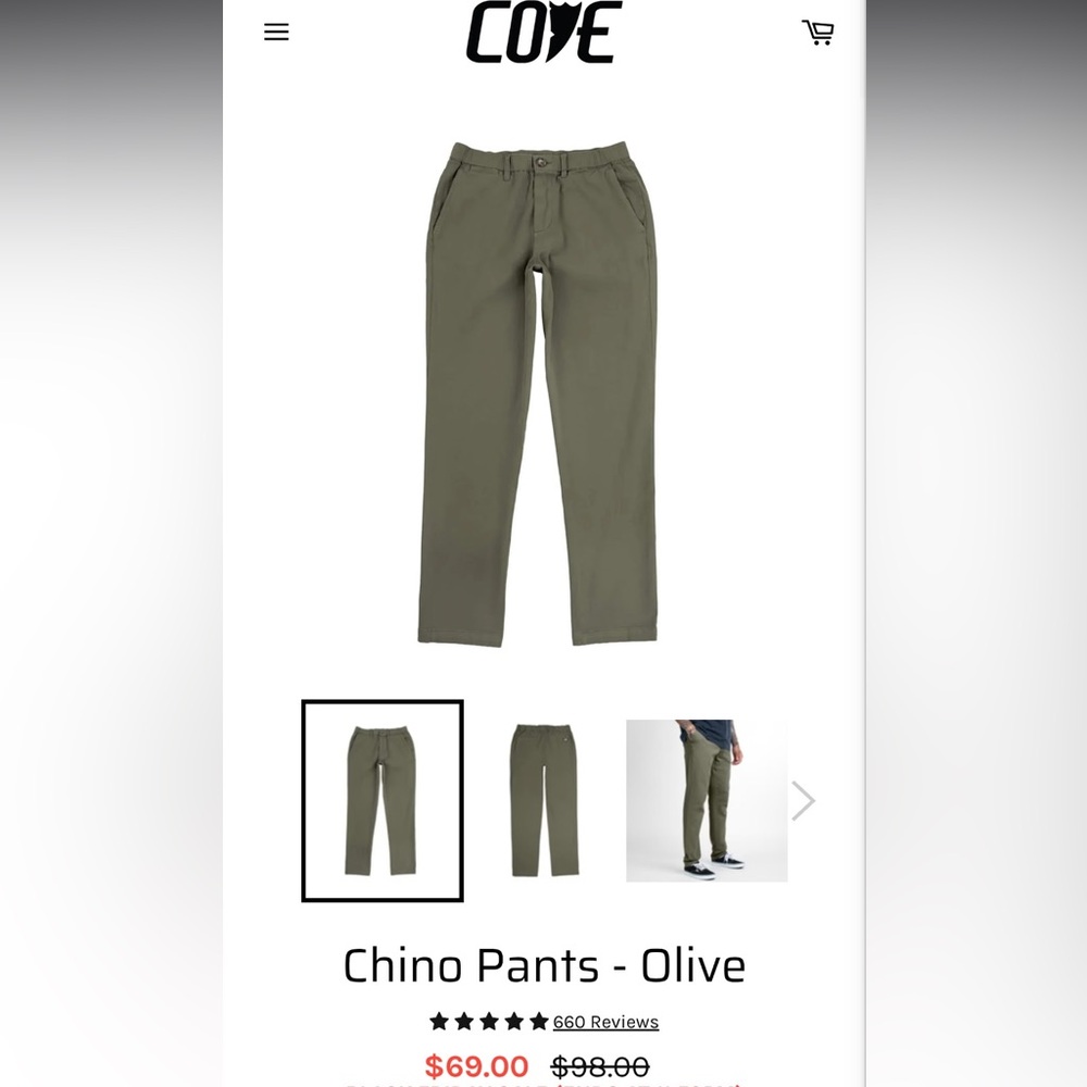 Cove Khaki Trousers